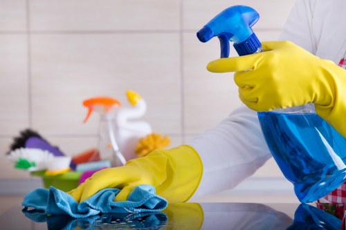 Curtain cleaning in a bright living room