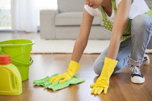 Freshly cleaned carpet fibers after steam carpet cleaning
